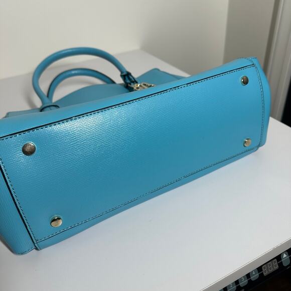 LK Bennett Women's Light Blue Handle Tote Bag Purse Spring - Picture 4 of 15